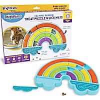 Brightkins Calming Rainbow Treat Puzzle & Lick Mats