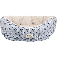 PetShop by Fringe Studio Chambray Bluebell Medium Round Cuddler Pet Bed