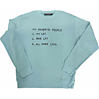 Zanden Favorite Cat Adult Unisex Sweatshirt