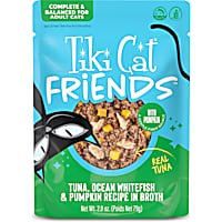 Tiki Cat Friends Tuna, Ocean Whitefish & Pumpkin Cat Food Pouch