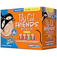 Tiki Cat Friends Mousse Chicken Cat Food Variety Pack