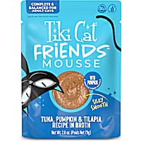 Tiki Cat Friends Mousse Tuna, Pumpkin & Tilapia Cat Food