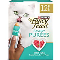 Purina Fancy Feast Savory Purees with Tuna Lickable Cat Treats