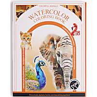 Petco Colorful Animals Watercolor Coloring Book Set
