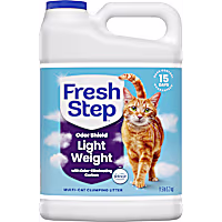Fresh Step Odor Shield Light Weight Multi Cat Clumping Litter with Febreze Freshness