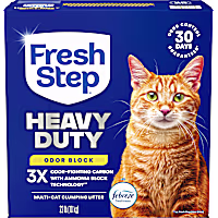 Fresh Step Heavy Duty Odor Block Multi Cat Clumping Litter with Febreze Freshness
