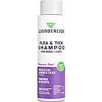 Wondercide Rosemary Flea & Tick Shampoo for Dogs & Cats with Natural Essential Oils
