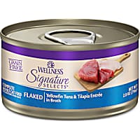 Wellness CORE Grain Free Yellowfin Tuna & Tilapia Signature Selects Flaked Adult Wet Cat Food