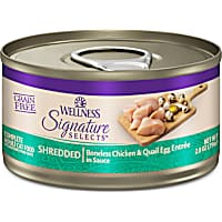 Wellness CORE Grain Free Boneless Chicken & Quail Egg Signature Selects Shredded Adult Wet Cat Food