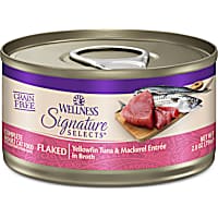 Wellness CORE Grain Free Yellowfin Tuna & Mackerel Signature Selects Flaked Adult Wet Cat Food