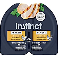 Instinct Flaked Split Cup Real Chicken Entree in Gravy Grain-Free Wet Cat Food