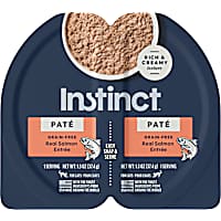 Instinct Pate Split Cup Real Salmon Entree Grain-Free Wet Cat Food