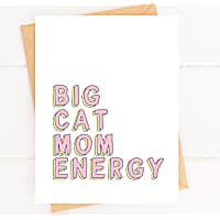 Sweet Paws x Five Dot Post Big Cat Mom Energy Greeting Card