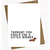 Sweet Paws x Five Dot Post Thought You Could Use a Little Wiener Dog Greeting Card