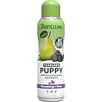 TropiClean Tearless Puppy Shampoo, 3x Long-Lasting Blackberry Pear Scent, Hypoallergenic Dog Shampoo