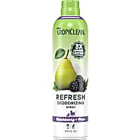 TropiClean Dog Perfume, 3X Long-Lasting Scent Blackberry Pear Scented Dog Deodorizing Spray