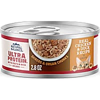 Natural Balance Ultra Protein Chicken & Duck Recipe in Broth Wet Cat Food