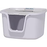 HANAMYA Seamless Molded Jumbo Cat Litter Box with Scoop, Top or Front-Entry