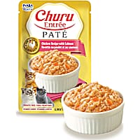 Inaba Churu Chicken Recipe with Salmon Entree Pate Pouch Cat Food