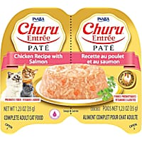 Inaba Churu Chicken Recipe with Salmon Entree Pate Twin Cup Cat Food