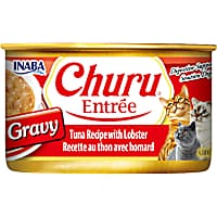 Inaba Churu Tuna Recipe with Lobster Entree in Gravy Can Cat Food