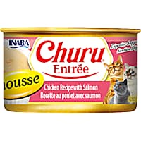 Inaba Churu Chicken Recipe with Salmon Entree Mousse Can Cat Food