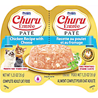Inaba Churu Chicken Recipe with Cheese Entree Pate Twin Cup Cat Food