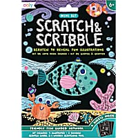 OOLY Friendly Fish Scratch and Scribble Mini Scratch Art Kit
