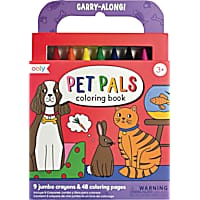 OOLY Carry Along! Coloring Book and Crayon Set - Pet Pals