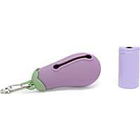 So Phresh Eggplant Waste Bag Dispenser with Refill Roll for Dogs