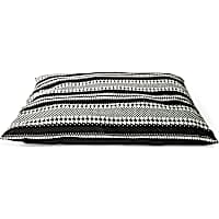 Petco Black & Grey Houndstooth Striped Pillow Dog Bed