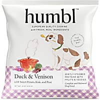 HUMBL Frozen Pourable PouchEU-Sourced Duck & Venison Gently Cooked Dog Food