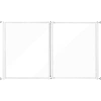 Unipaws 24" H Clear Acrylic Gate, Pressure Mounted Safety Gate
