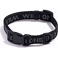 Wild One Black Quick-Release Dog Collar