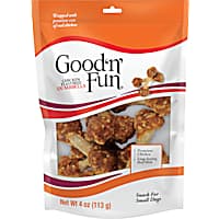 Good 'n' Fun Chicken Flavored Dumbbells Rawhide Snacks for Small Dogs