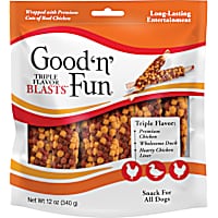 Good 'n' Fun Triple Flavor Blasts for All Dogs, Treat Your Dog to Long-Lasting Chews