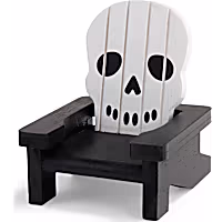 Petco Halloween Skeleton Chair Small Animal Chew Toy