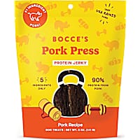 Bocce's Bakery Pork Press Jerky Protein Cuts Dog Treats