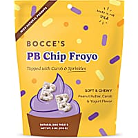 Bocce's Bakery PB Chip Froyo with Carob and Sprinkles, Soft & Chewy Dog Treats