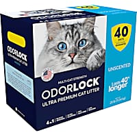 OdorLock Unscented Clumping Clay Cat Litter Box
