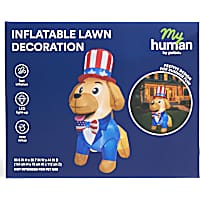 Petco Inflatable Light-Up Patriotic Dog Lawn Ornament