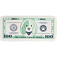 Petco Hundred Dollar Bill Flattie Dog Toy