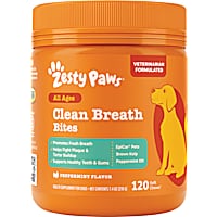 Zesty Paws Peppermint Clean Breath Bites for Dogs