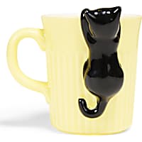 Petco Hanging Black Cat Ceramic Mug