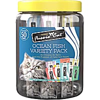 Fussie Cat Ocean Fish Puree (10 Flavors) Cat Food Variety Pack