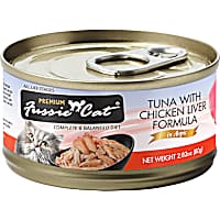 Fussie Cat Premium Tuna with Chicken Liver Formula in Aspic Cat Food