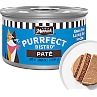 Merrick Purrfect Bistro Grain Free Premium Land & Sea Recipe Soft Canned Pate Adult Wet Cat Food