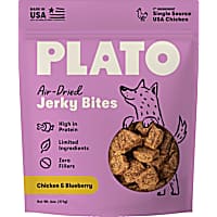Plato Pet Jerky Bites Chicken with Blueberry Dog Treats