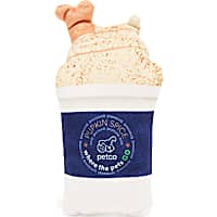 Petco Pumpkin Spice Latte Plush Dog Toy