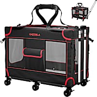 MegaCruze Rolling Pet Carrier for Medium & Large Dogs